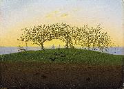 Caspar David Friedrich Hill and Ploughed Field near Dresden Spain oil painting artist